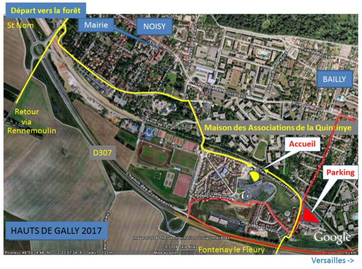 Plan d’accès Hauts de&nbsp;Gally