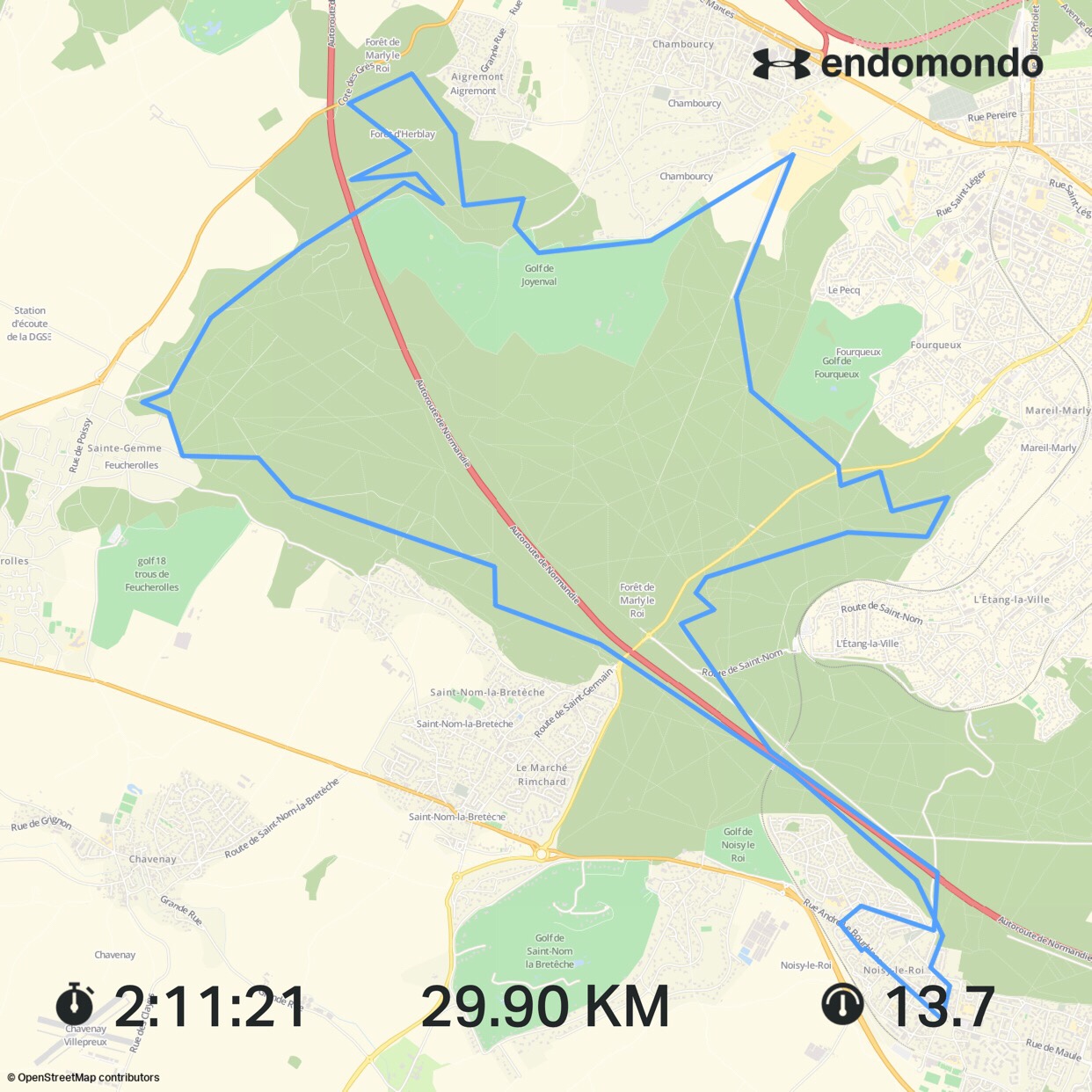 21/01/2018 VTT Adultes : Sortie locale Forêt de&nbsp;Marly